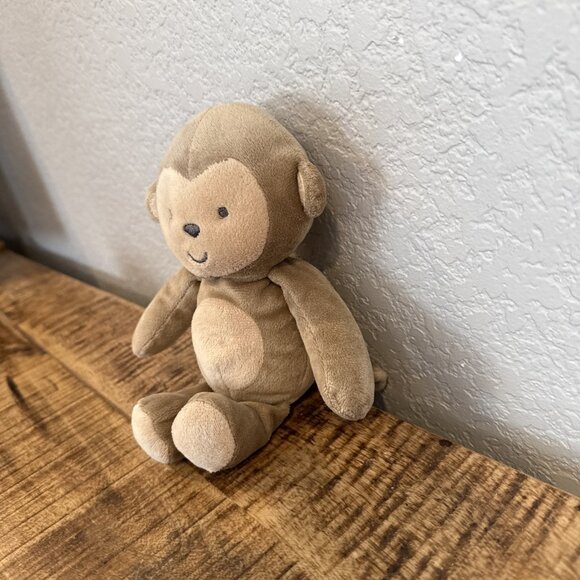 Carters Child Of Mine Brown Monkey Plush 9" Rattle Sewn 2013 Soft Stuffed - Picture 2 of 7